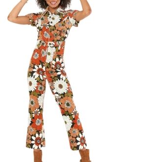 SHOW ME YOUR MUMU cropped everhart jumpsuit in hutton floral corduroy NWOT Large